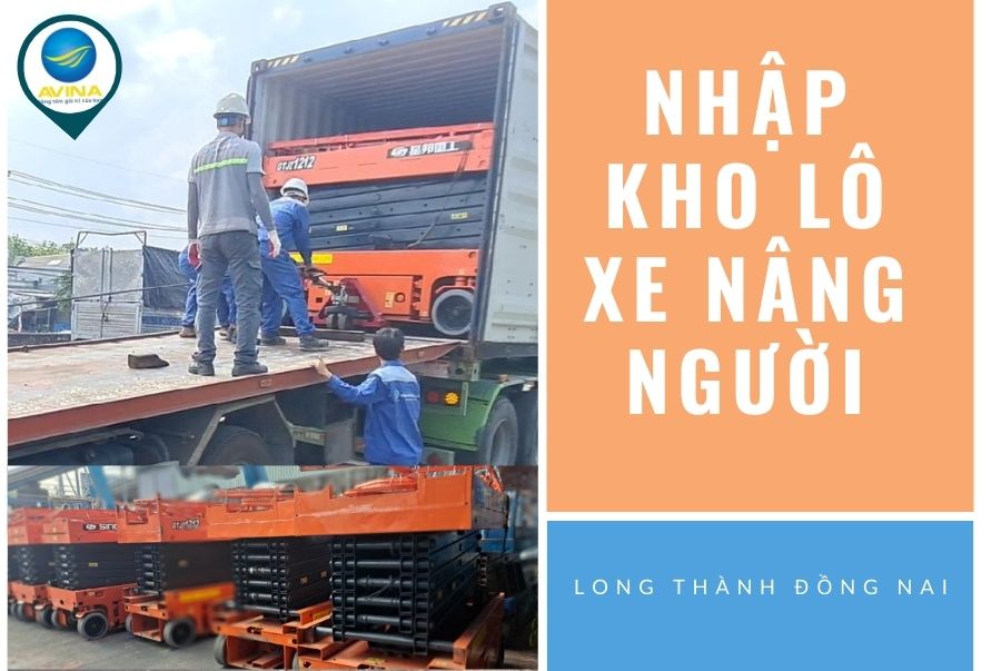 nhập khẩu lô xe nâng người tại Bình Thuận